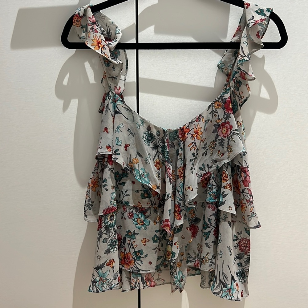 Zara floral float tank top